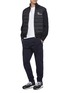 Figure View - Click To Enlarge - MONCLER - Down puffer front knit jacket