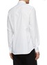 Back View - Click To Enlarge - PRADA - Logo embroidered slim fit shirt