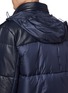 Detail View - Click To Enlarge - PRADA - Hooded leather down puffer jacket