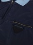  - PRADA - Contrast collar panelled nylon polo shirt