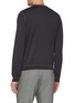 Back View - Click To Enlarge - PRADA - Logo embroidered virgin wool blend sweater
