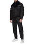 Figure View - Click To Enlarge - PRADA - Shearling collar patch pocket cropped bomber jacket