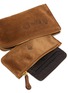 Detail View - Click To Enlarge - FELISI - Three-in-one tassel suede zip around wallet