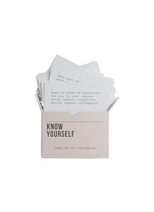 Detail View - Click To Enlarge - THE SCHOOL OF LIFE - Know Yourself prompt card set