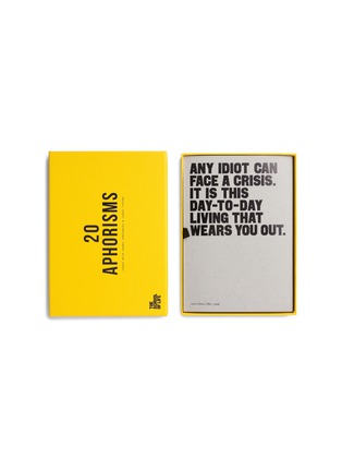 Detail View - Click To Enlarge - THE SCHOOL OF LIFE - 20 Aphorisms card set