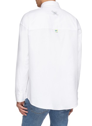 Back View - Click To Enlarge - MAISON KITSUNÉ - x ADER error logo chest pocket shirt