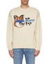 Main View - Click To Enlarge - MAISON KITSUNÉ - x ADER error fox logo slogan jacquard sweater