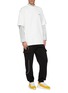 Figure View - Click To Enlarge - MAISON KITSUNÉ - x ADER error contrast piping track pants