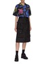 Figure View - Click To Enlarge - PRADA - Mix pocket button front skirt