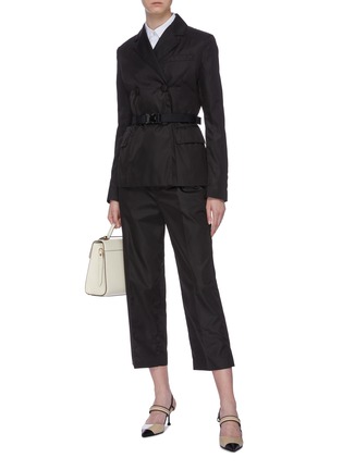 Figure View - Click To Enlarge - PRADA - Cropped straight leg pants