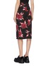 Back View - Click To Enlarge - PRADA - Rose bolt print poplin skirt