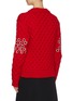 Back View - Click To Enlarge - PRADA - Glass virgin wool cable knit sweater