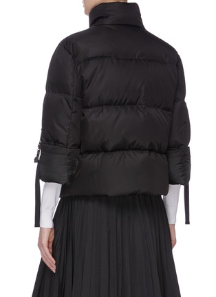 Back View - Click To Enlarge - PRADA - Buckled sleeve down puffer jacket