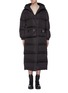 Main View - Click To Enlarge - PRADA - Buckled waist down puffer long jacket