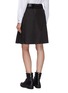 Back View - Click To Enlarge - PRADA - Detachable pouch panel pleated skirt
