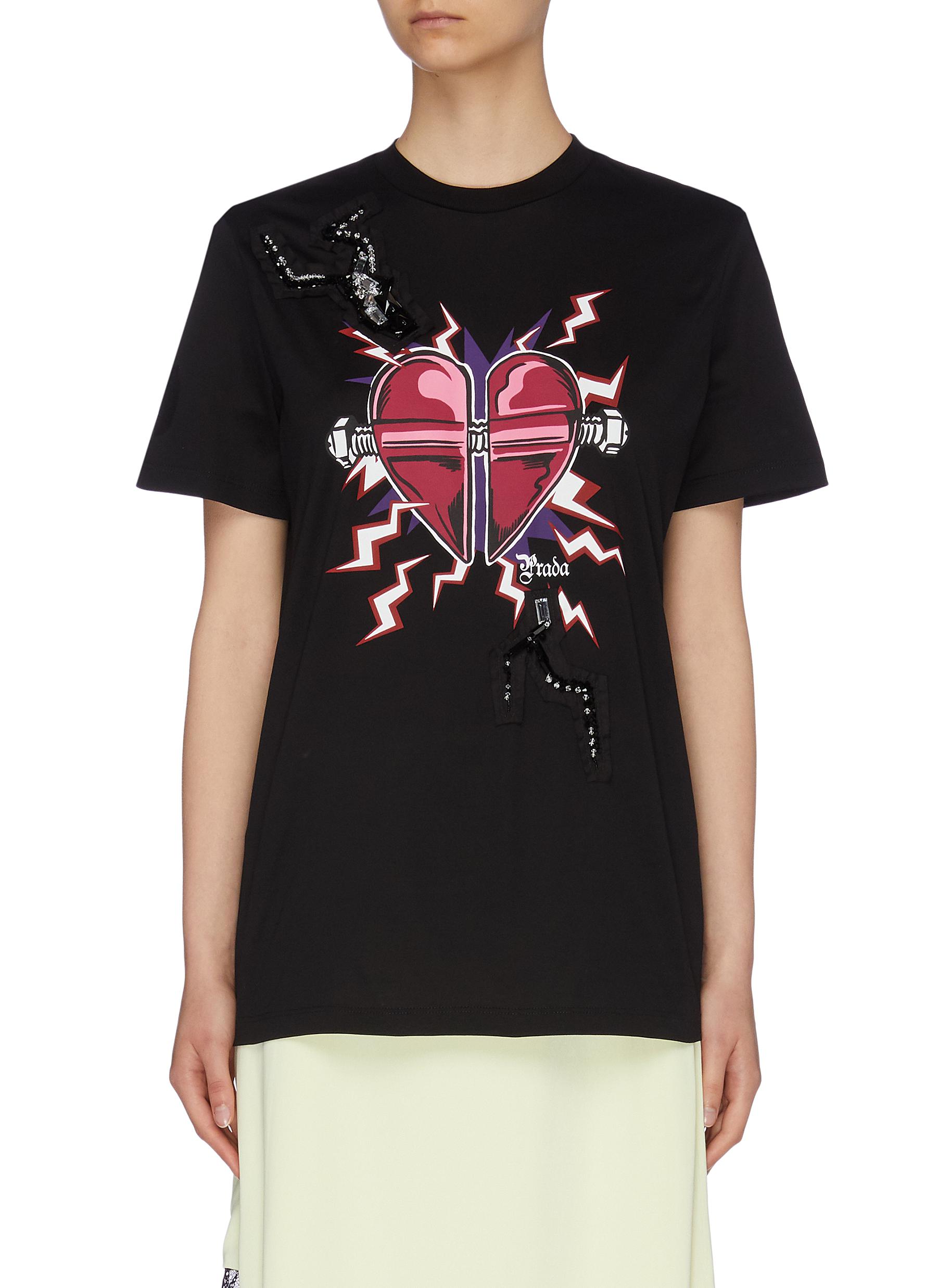 prada heart shirt