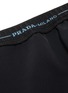  - PRADA - Logo embroidered waistband twill leggings