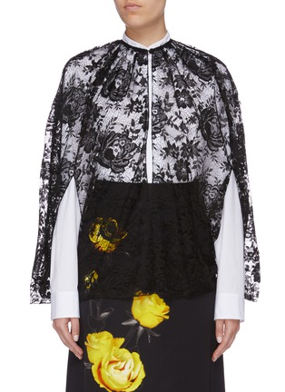 Main View - Click To Enlarge - PRADA - Chantilly lace cape