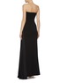Back View - Click To Enlarge - SOLACE LONDON - 'Dolly' pleated satin drape strapless crepe dress