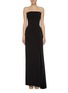 Main View - Click To Enlarge - SOLACE LONDON - 'Dolly' pleated satin drape strapless crepe dress