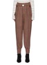 Main View - Click To Enlarge - MIU MIU - Belted button cuff houndstooth check plaid pants