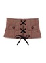 Main View - Click To Enlarge - MIU MIU - Lace-up front houndstooth check plaid bustier