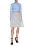 Figure View - Click To Enlarge - MIU MIU - Floral print pleated skirt