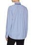 Back View - Click To Enlarge - MIU MIU - Ruffle high neck gingham check shirt