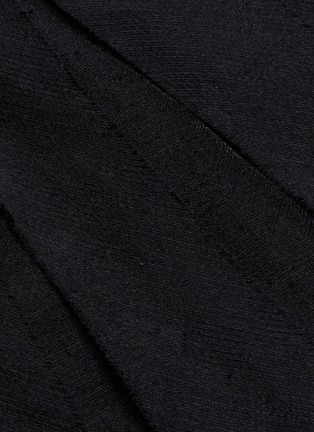 Detail View - Click To Enlarge - CHRIS RAN LIN - Flared strap panel midi skirt