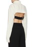 Back View - Click To Enlarge - TIBI - Buckle cutout back cable knit turtleneck sweater