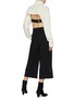 Figure View - Click To Enlarge - TIBI - Buckle cutout back cable knit turtleneck sweater