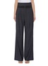 Main View - Click To Enlarge - TIBI - 'Menswear' belted windowpane check wool blend pants