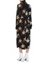 Back View - Click To Enlarge - TIBI - 'Ghost Orchid' print silk jumpsuit