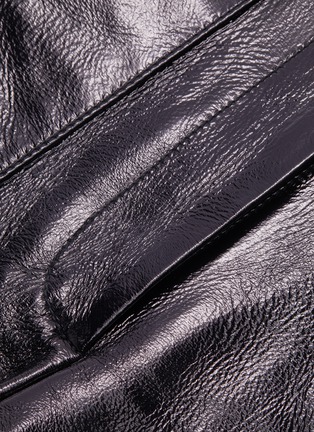  - TIBI - Lambskin leather cargo shorts