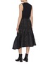 Back View - Click To Enlarge - TIBI - Quilted asymmetric hem sleeveless zip dress