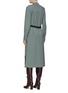 Back View - Click To Enlarge - TIBI - Layered ruched waist dress