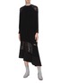 Figure View - Click To Enlarge - TIBI - Guipure lace panel dress