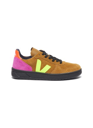 Main View - Click To Enlarge - VEJA - 'V-10' colourblock suede sneakers