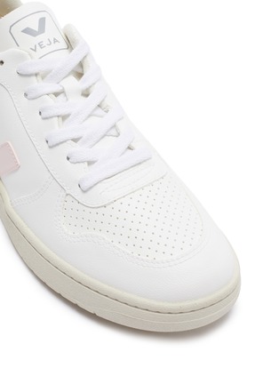Detail View - Click To Enlarge - VEJA - 'V-10' perforated vegan leather sneakers