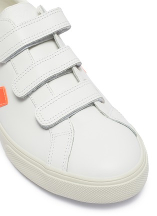 Detail View - Click To Enlarge - VEJA - '3-Lock Logo' leather sneakers