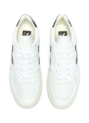 Detail View - Click To Enlarge - VEJA - 'V-10' perforated leather sneakers