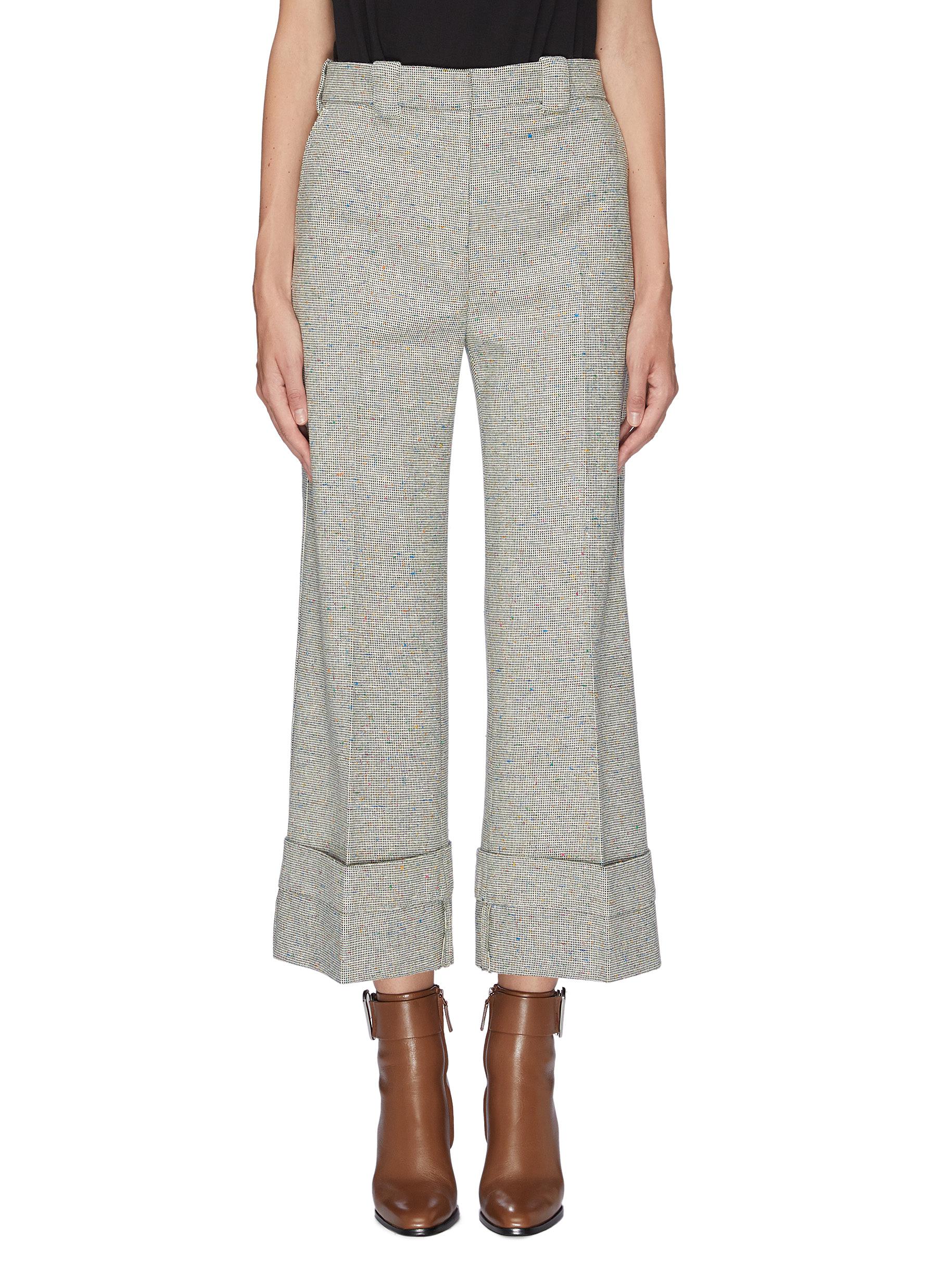 Fold up cuff speckled pants by Jw Anderson
