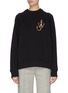 Main View - Click To Enlarge - JW ANDERSON - Button sleeve logo embroidered sweatshirt