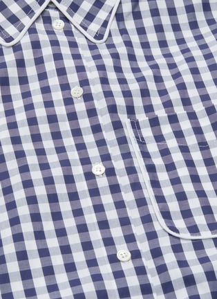  - JW ANDERSON - Scarf panel extended cuff gingham check shirt