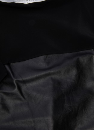  - HELMUT LANG - Drape panel leather camisole top