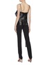 Back View - Click To Enlarge - HELMUT LANG - Drape panel leather camisole top