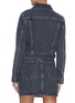 Back View - Click To Enlarge - HELMUT LANG - 'Acce Midnight' belted denim trucker jacket
