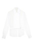 Main View - Click To Enlarge - HELMUT LANG - Detachable bib silk organza shirt