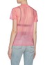 Back View - Click To Enlarge - HELMUT LANG - Monogram embroidered mesh T-shirt