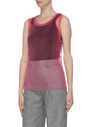Front View - Click To Enlarge - HELMUT LANG - Sheer tank top